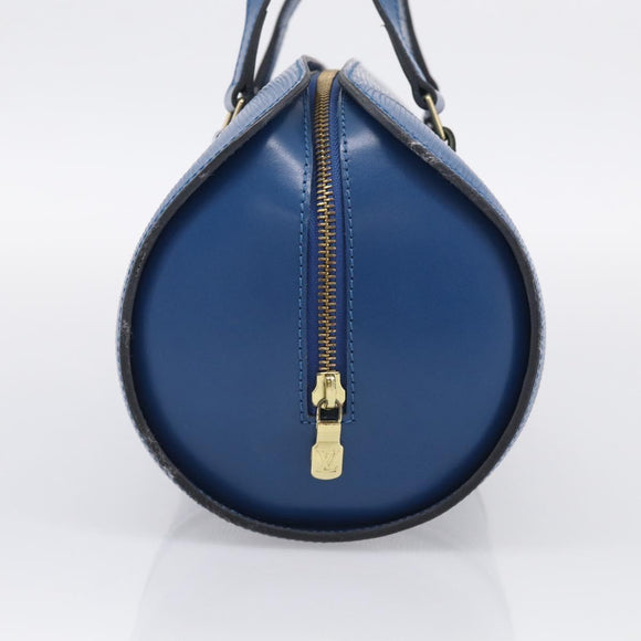 LOUIS VUITTON Epi Soufflot Hand Bag Blue M52225 LV Auth 212939A