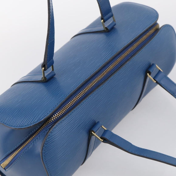 LOUIS VUITTON Epi Soufflot Hand Bag Blue M52225 LV Auth 212939A