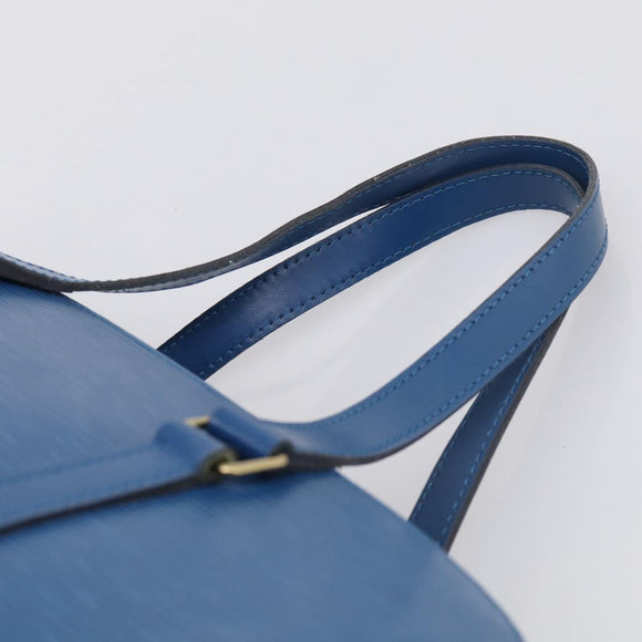 LOUIS VUITTON Epi Soufflot Hand Bag Blue M52225 LV Auth 212939A