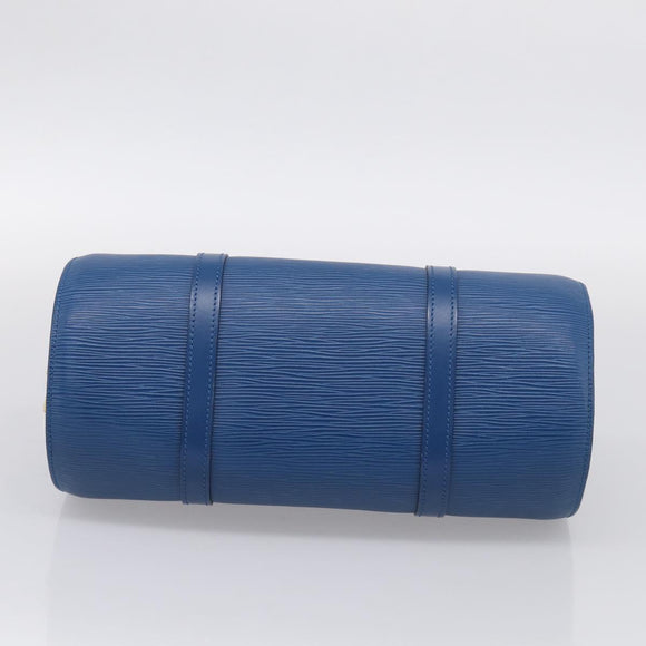 LOUIS VUITTON Epi Soufflot Hand Bag Blue M52225 LV Auth 212939A