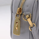 Miu Miu Matelasse Hand Bag Leather 2way Gray Gold Auth 212940SAV-18