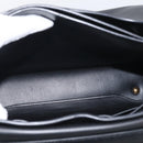Salvatore Ferragamo Margot Hand Bag Leather 2way Black Gold Auth 212942V-18
