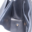 Salvatore Ferragamo Margot Hand Bag Leather 2way Black Gold Auth 212942V-19