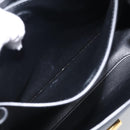 Salvatore Ferragamo Margot Hand Bag Leather 2way Black Gold Auth 212942V-21