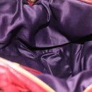 Miu Miu Hand Bag Leather Red Gold Auth 212947A-20