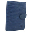 LOUIS VUITTON Epi Agenda PM Day Planner Cover Blue R20055 LV Auth 212953-1