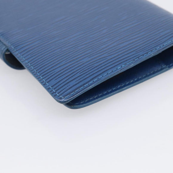 LOUIS VUITTON Epi Agenda PM Day Planner Cover Blue R20055 LV Auth 212953
