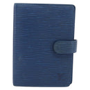 LOUIS VUITTON Epi Agenda PM Day Planner Cover Blue R20055 LV Auth 212953-2