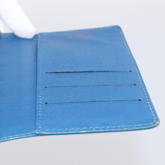 LOUIS VUITTON Epi Agenda PM Day Planner Cover Blue R20055 LV Auth 212953