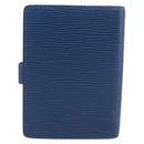 LOUIS VUITTON Epi Agenda PM Day Planner Cover Blue R20055 LV Auth 212953-3