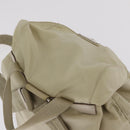 PRADA Backpack Nylon Beige Silver Auth 212961-6