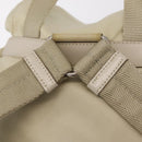 PRADA Backpack Nylon Beige Silver Auth 212961-9