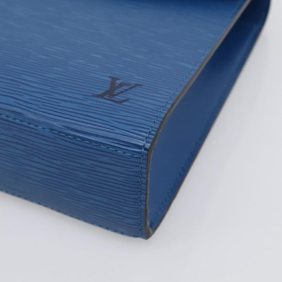 LOUIS VUITTON Epi Malesherbes Hand Bag Blue M52375 LV Auth 212964