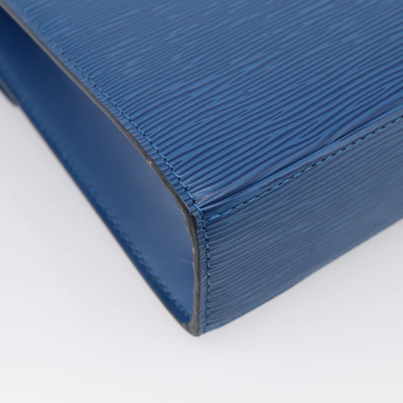 LOUIS VUITTON Epi Malesherbes Hand Bag Blue M52375 LV Auth 212964