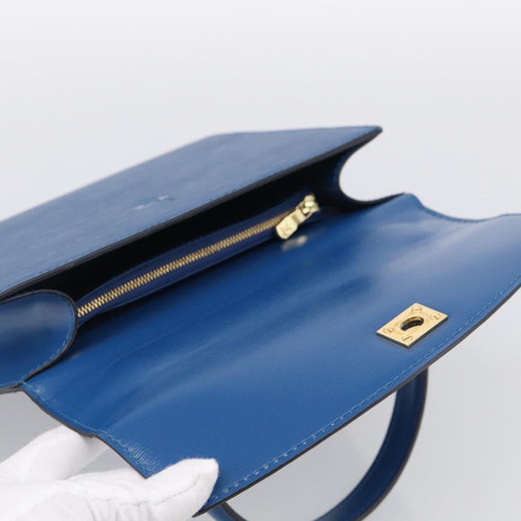 LOUIS VUITTON Epi Malesherbes Hand Bag Blue M52375 LV Auth 212964