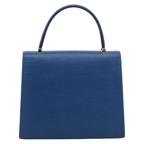 LOUIS VUITTON Epi Malesherbes Hand Bag Blue M52375 LV Auth 212964