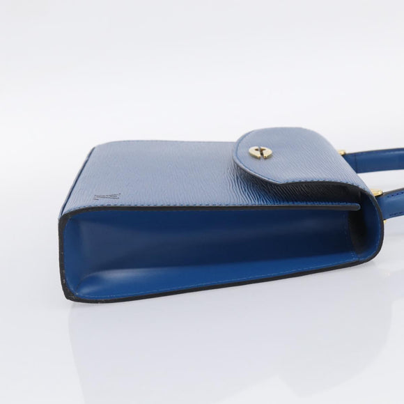 LOUIS VUITTON Epi Malesherbes Hand Bag Blue M52375 LV Auth 212964