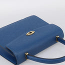 LOUIS VUITTON Epi Malesherbes Hand Bag Blue M52375 LV Auth 212964-6