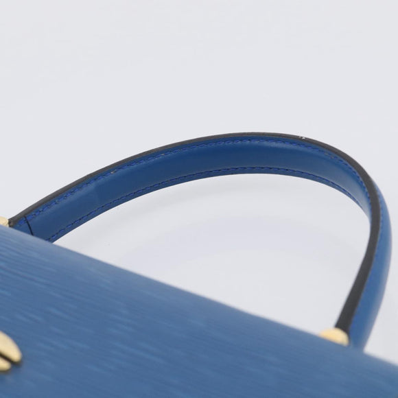 LOUIS VUITTON Epi Malesherbes Hand Bag Blue M52375 LV Auth 212964