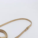 Miu Miu Hand Bag Leather 2way Beige Gold Auth 212969-10