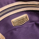 Miu Miu Hand Bag Leather 2way Beige Gold Auth 212969-19