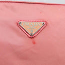 PRADA Shoulder Bag Nylon Pink Silver Auth 212970-14