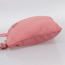 PRADA Shoulder Bag Nylon Pink Silver Auth 212970-4