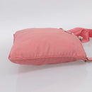 PRADA Shoulder Bag Nylon Pink Silver Auth 212970-5