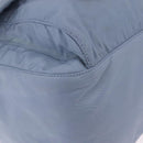 PRADA Shoulder Bag Nylon Light Blue Silver Auth 212972A-14
