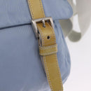 PRADA Shoulder Bag Nylon Light Blue Silver Auth 212972A-19
