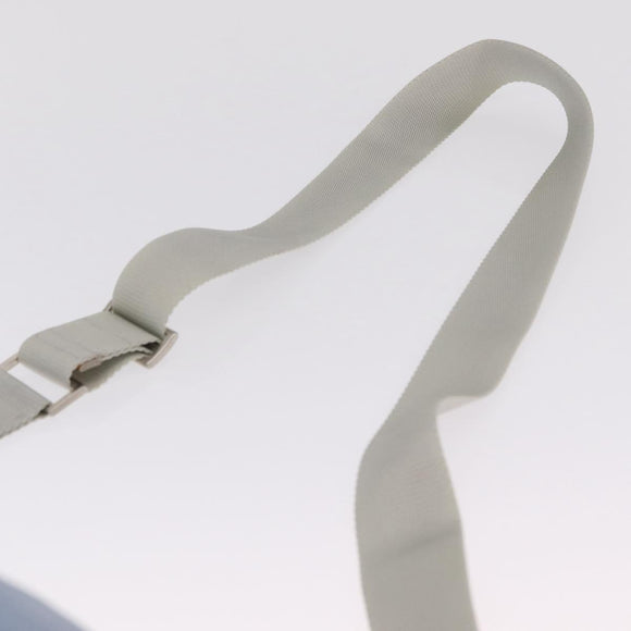 PRADA Shoulder Bag Nylon Light Blue Silver Auth 212972A