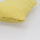 PRADA Shoulder Bag Nylon Yellow Silver Auth 212976-10