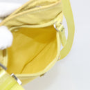 PRADA Shoulder Bag Nylon Yellow Silver Auth 212976-21
