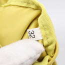 PRADA Shoulder Bag Nylon Yellow Silver Auth 212976-22