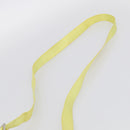 PRADA Shoulder Bag Nylon Yellow Silver Auth 212976-8
