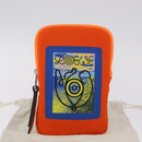 LOEWE Irohebe Nature Neck Pouch Shoulder Bag Canvas Blue Silver Auth 212977M-26