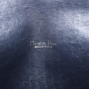 Christian Dior Trotter Canvas Clutch Bag Navy Gold Auth 213001-14