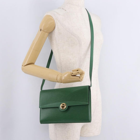 LOUIS VUITTON Epi Pochette Arche Shoulder Bag Green M52574 LV Auth 213006A