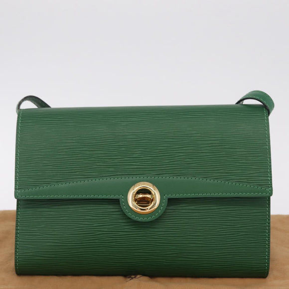 LOUIS VUITTON Epi Pochette Arche Shoulder Bag Green M52574 LV Auth 213006A