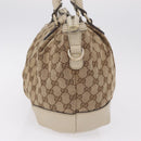 GUCCI GG Canvas Hand Bag Beige Gold 247902 Auth 213008-5