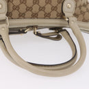 GUCCI GG Canvas Hand Bag Beige Gold 247902 Auth 213008-8