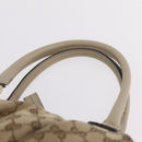 GUCCI GG Canvas Hand Bag Beige Gold 247902 Auth 213008-9