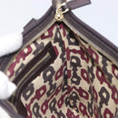 GUCCI GG Canvas Web Sherry Line Shoulder Bag Beige Gold 144388 Auth 213011A-21