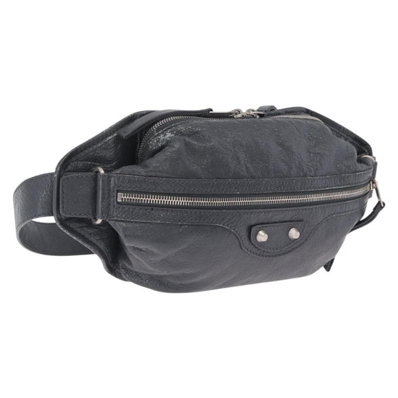 Balenciaga Body Bag Leather Gray 542013 Auth 213012A