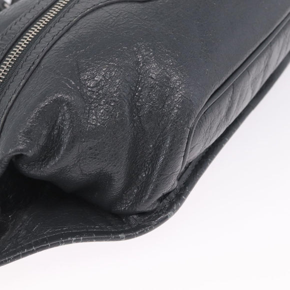 Balenciaga Body Bag Leather Gray 542013 Auth 213012A