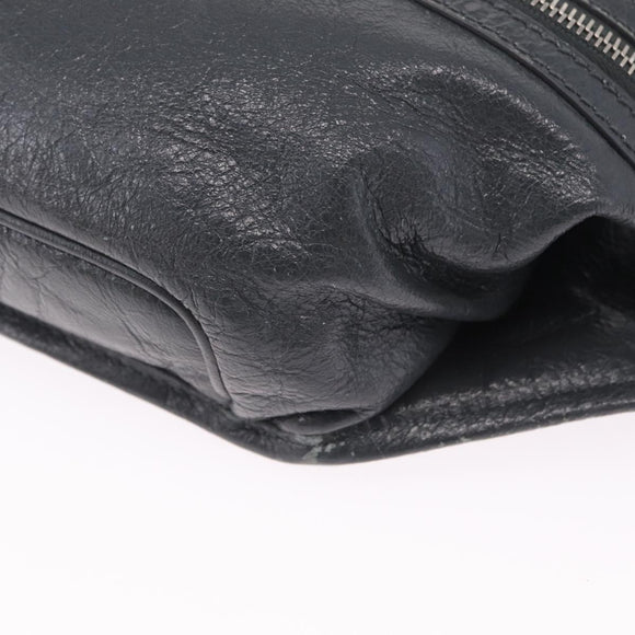 Balenciaga Body Bag Leather Gray 542013 Auth 213012A