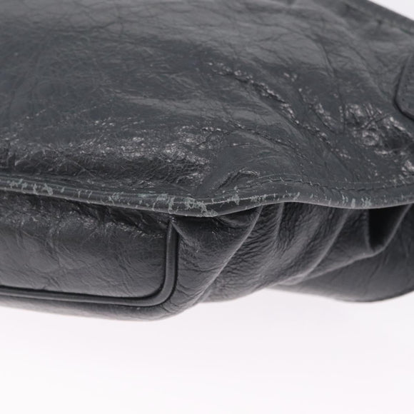 Balenciaga Body Bag Leather Gray 542013 Auth 213012A