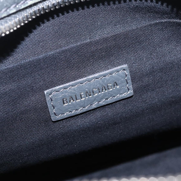 Balenciaga Body Bag Leather Gray 542013 Auth 213012A