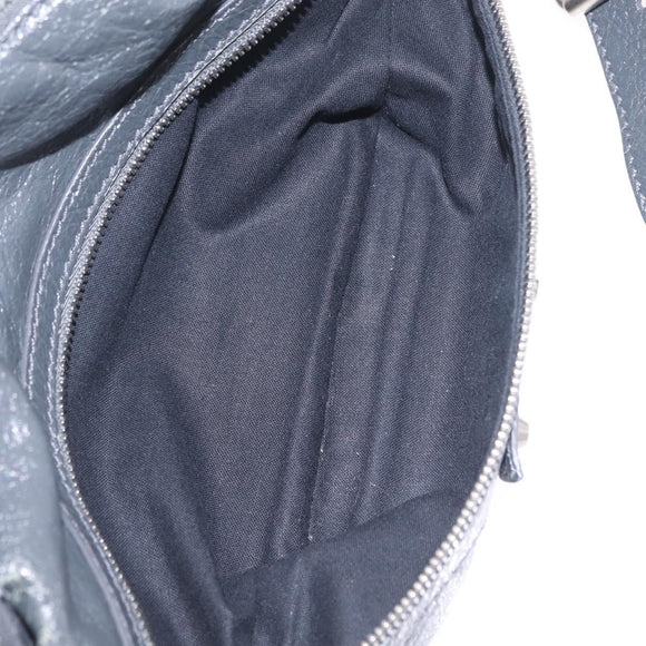 Balenciaga Body Bag Leather Gray 542013 Auth 213012A