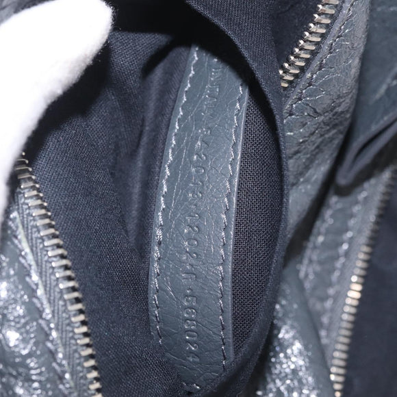 Balenciaga Body Bag Leather Gray 542013 Auth 213012A